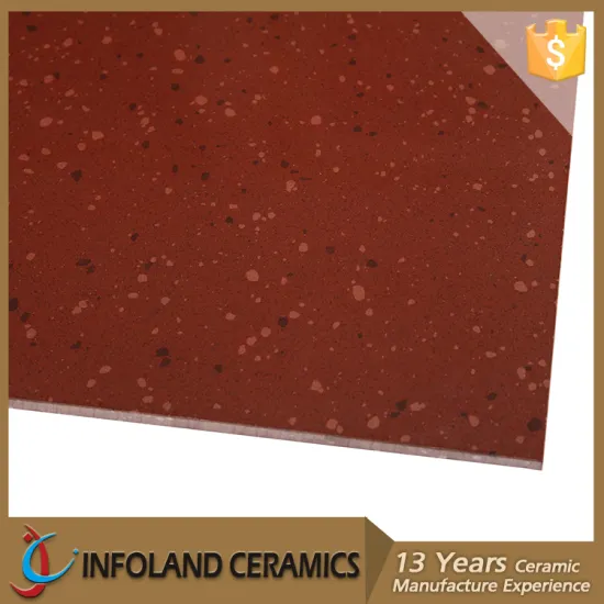 Pakistan Mono Red Color Vitrified Acid Resistant Kitchen Porcelain Polished Tile