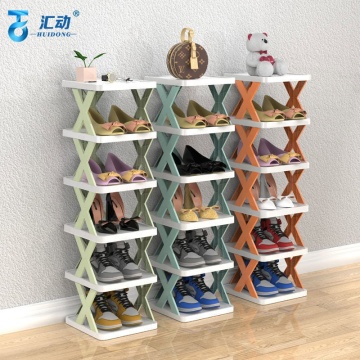 Large Capacity 5 Layer Space Saving Shoe Rack - Collapsible Plastic Door Mount Home Bathroom Organizer