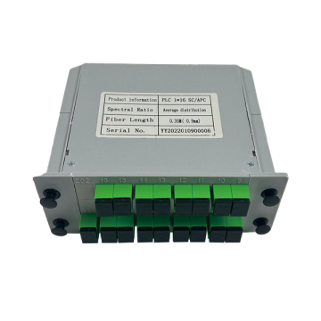 SPIRTTEUR DE FIBER OPTIQUE CORE 1X16 de haute qualité avec connecteurs SC APC et enclos ABS pour les applications FTTH