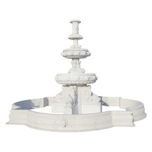 White Marble Customizable Garden Fountain Water Feature