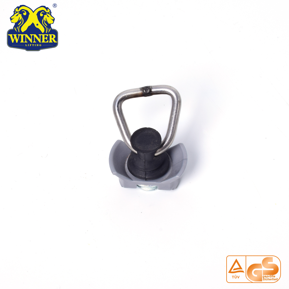 Plastic Base Single Stud Fitting With SS D Ring