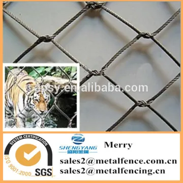 flexible animal protection cable netting stainless steel rope wire mesh