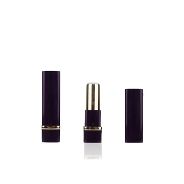 Black Velvet Matte Lipstick Packaging: Wholesale Custom Metallized Gold Sleeve Square Lipstick Case