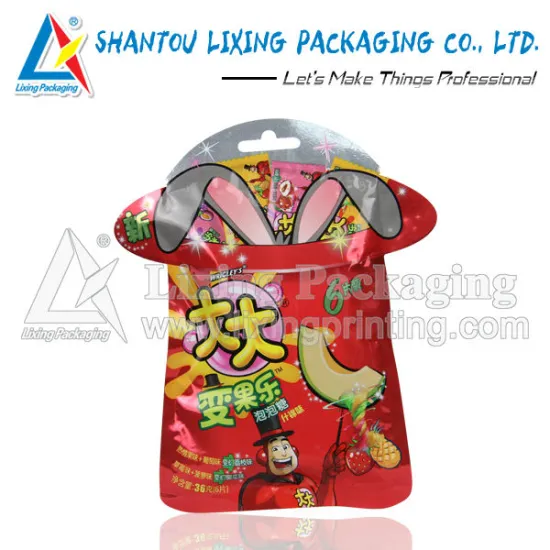 Bubble gum packaging bag