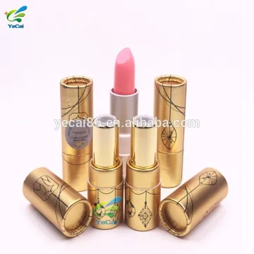 Eco-friendly lipstick push up tube kraft paper tubes,cosmetic lip blam paper tube