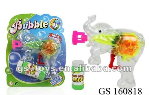 Funny Shape Friction Bubble Gun With Light