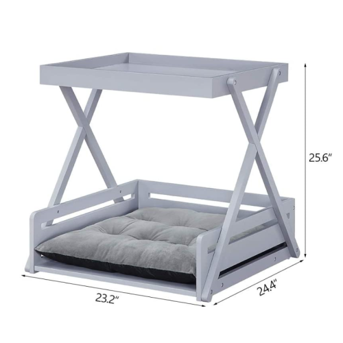 Pet Dog Bed Frame with Removable Cushion