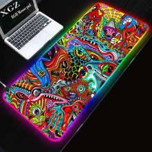 RGB large luminous mouse pad large non slip keyboard pad mouse pad game desk pad