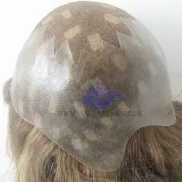 Fine mono base with lace front hairpiece wig