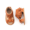 Leather Bow Girls Summer Baby Sandals