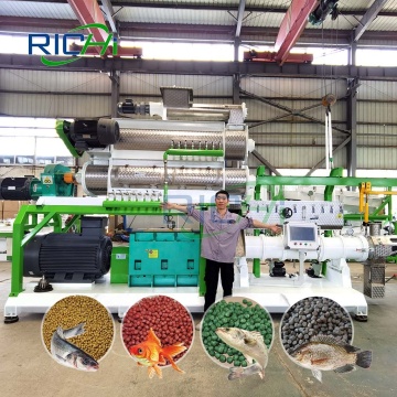 RICHI High Capacity Floating Fish Feed Pellet Extruding Line
