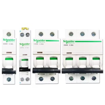 Acti 9 Series iC65N MC Breaker C Curve 4P 50A A9F18450