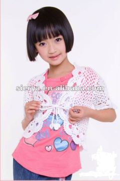 girl's hand crochet vest garment