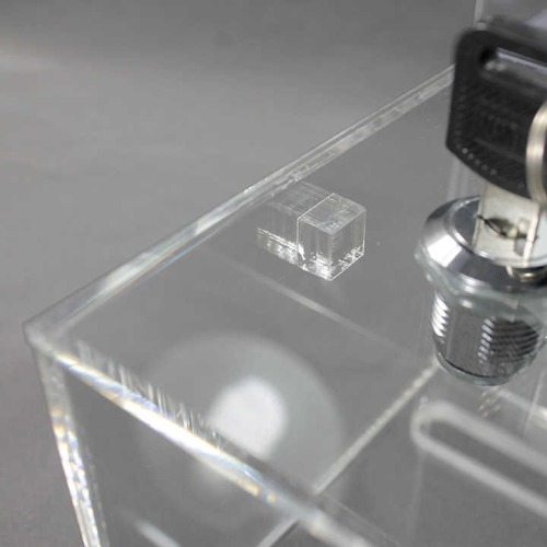 Plastic lock menoy storage collection acrylic box