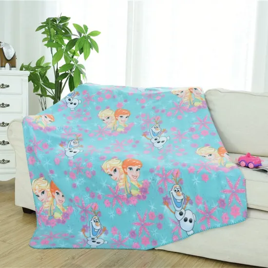 Amazon hot sell Polar fleece printed knitted soft blanket wholesale