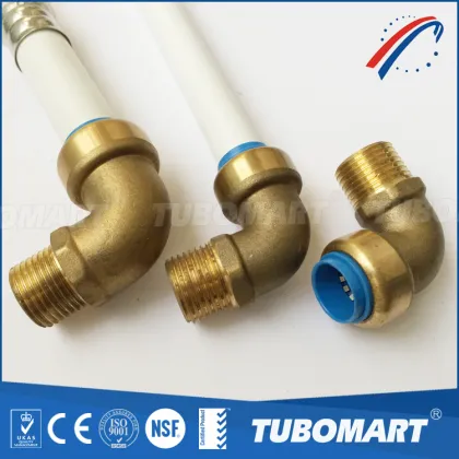 lead free brass sharkbite elbow push fit fittings for pex pipe