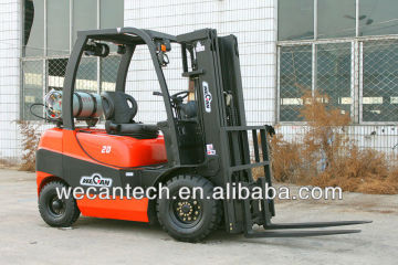 2ton capacity China made gasoline LPG forklift truck