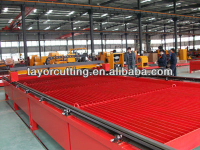 plasma cutting water tables, water surface cutting, plasma dust
