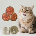 Sopa de carne em pedaços e pedaços enlatados Comida enlatada para gatos