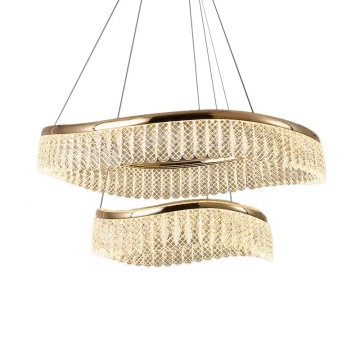 Modern Minimalist Crystal Chandelier for Bedroom and Living Room