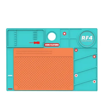 RF4 RF-PO2 380x260mm TPR Silicone Heat Insulation Mat for Soldering & Repair