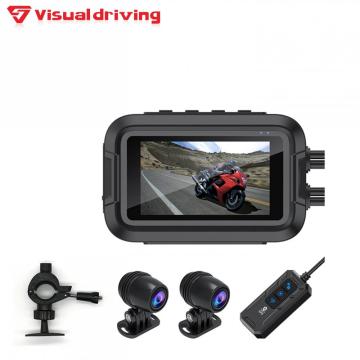 Dash cam per moto da 3 pollici con schermo