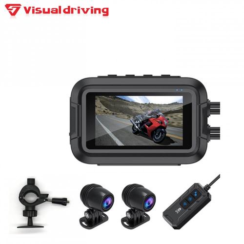 Dash cam per moto da 3 pollici con schermo