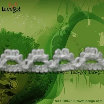 100% cotton Fashion crochet cotton lace trim