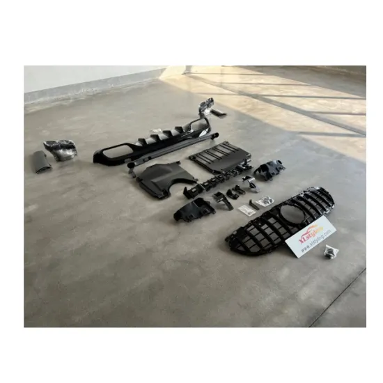 Mercedes Benz W206 C63 AMG 2021+ Car Auto Parts - AMG Grille, Rear Diffuser, and Black Tail Pipe Body Kit
