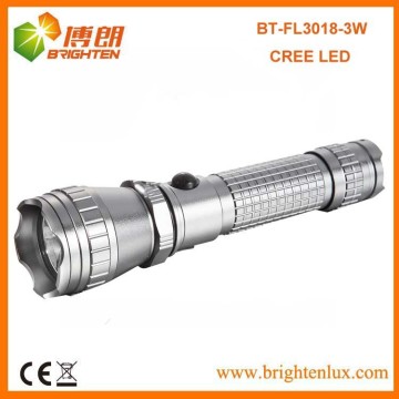 공장 벌크 판매 CE 알루미늄 금속 다기능 강력한 300LUMEN 3W/5W CREE LED 충전식 토치 라이트