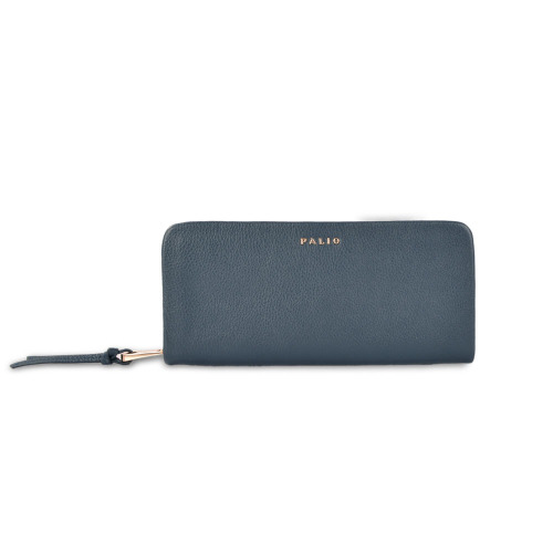 Classic Genuine Cow Leather Women Slim Billfold Wallet