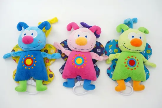 Pulling Musical Butterfly Pattern Plush Toys