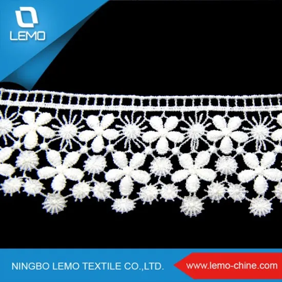lemo Garment Cotton Lace Fabric, Guipure Lace Fabric for Garments
