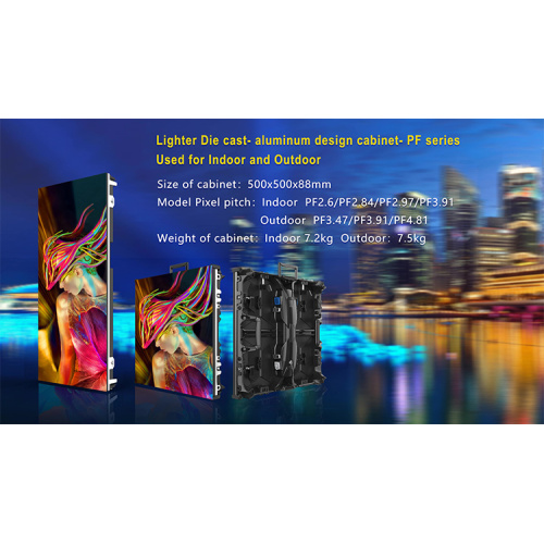 Stage Concert Rental LED Screen Exterior 500*1000 mm