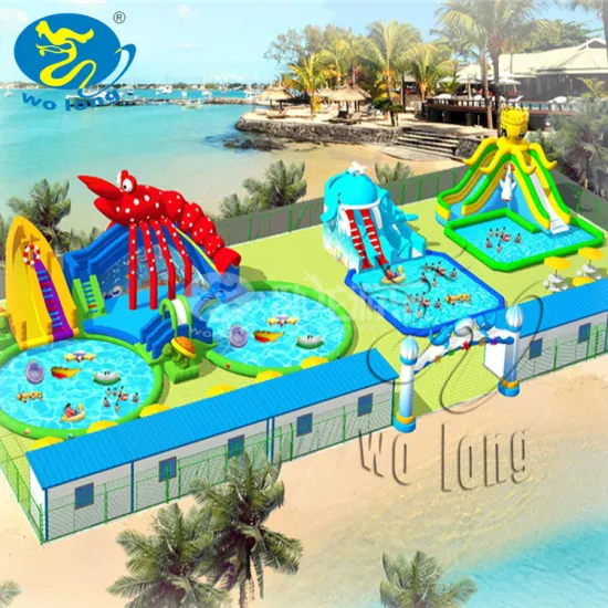 NEW Commercial Inflatable Water with Park with Slide