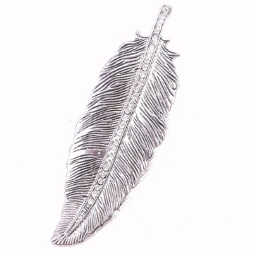 Custom Feather Style Fashion Scarf and Jewelry Slide Collection