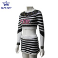 Uniforme di u Crop persunalizata Toplimazione Cheerleading Cheerleading