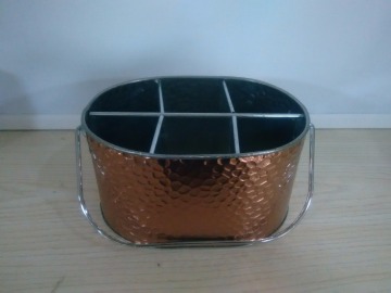 Galvanized Utensil Caddy