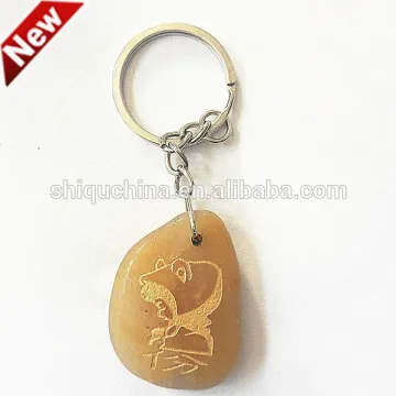 2015 new wholesale keyring/ stone key chain for creative gift