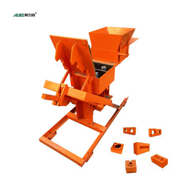 QMR2-40 Hand Press Manual Soil Cement Interlocking Brick Making Machine: Manufacture &amp; Sale