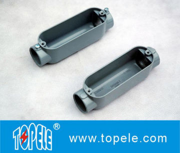 1- 1/4", 3'' Aluminum C Type Rigid Conduit Body, Threaded Conduit Bodies With Cover / Outlet Box