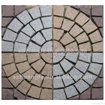 Chinese cheap granite paving stone,plastic moulds paving stone