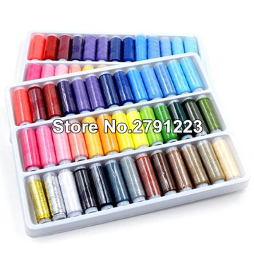 free shipping 1 set 39pcs 200 Yard Mixed Colors Polyester Spool Sewing Thread For Hand Machine Newest Hot Search