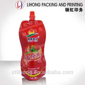 Reclosable Bags for Packing Tomato Ketchup