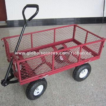 Heavy-duty Home/Garden Steel Frame Cart, Loading Capacity is 360kg