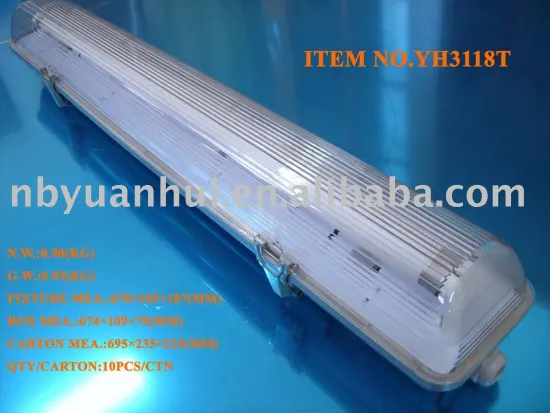 IP65 T8/T5 fluorescent lighting fixtures
