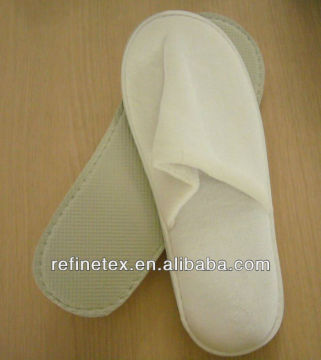 Terry slipper closed white