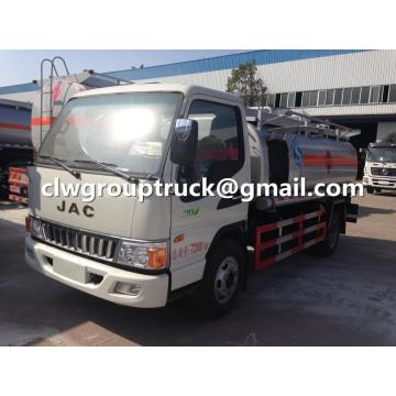 JAC 5000 liter tangki bahan bakar truk