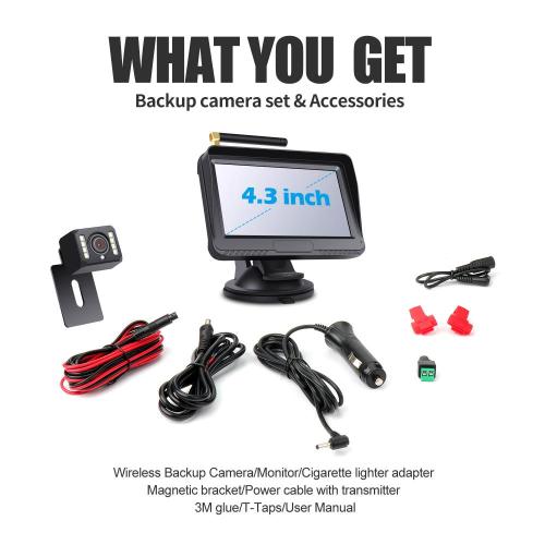 4.3 inch Digital Wireless Car Rear View Camera