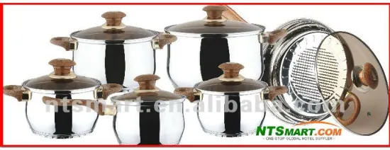 12pcs Stainless Steel Cookware